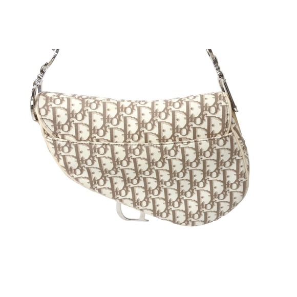 Christian Dior Saddle Embroidery Handbag Beige - Picture 2 of 8